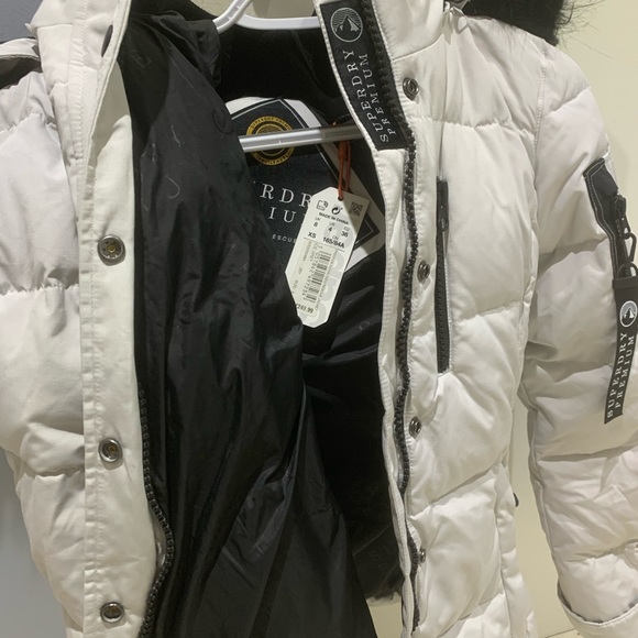 NWT Superdry Premium Down Rescue Jacket XS - Picture 4 of 6